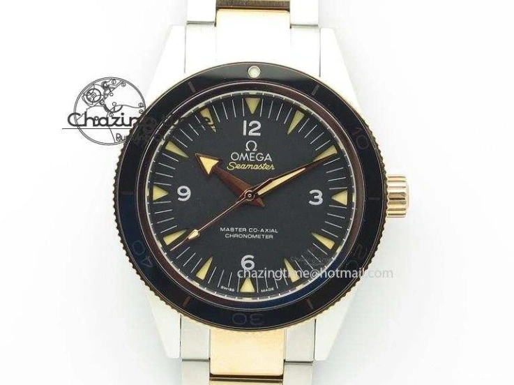 0520 2018 Seamaster Diver 300M OMF Best Edition Black Ceramic Black Dial on SS Bracelet A8800 (Black Balance Wheel) Breathable 7959